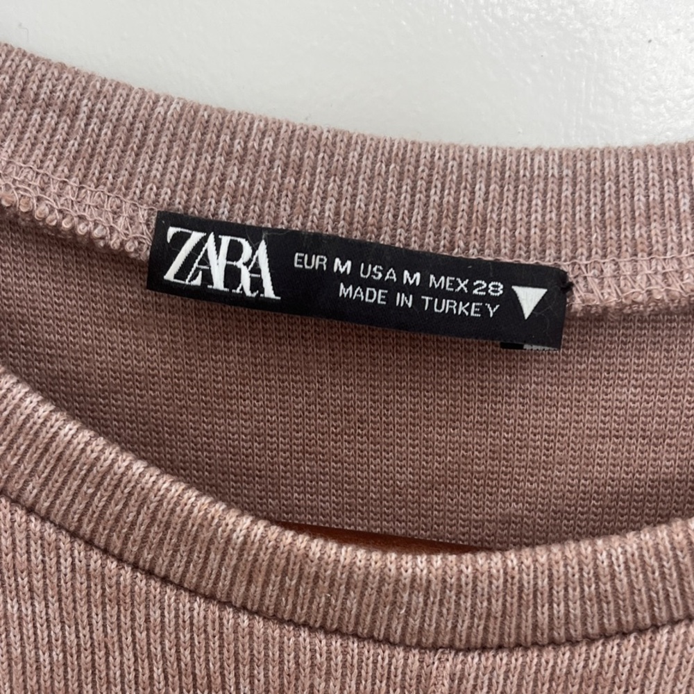 NWOT Zara Pink-beige Sleeveless Tunic Top - Picture 2 of 6